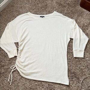 Express Cream Textured Blouse